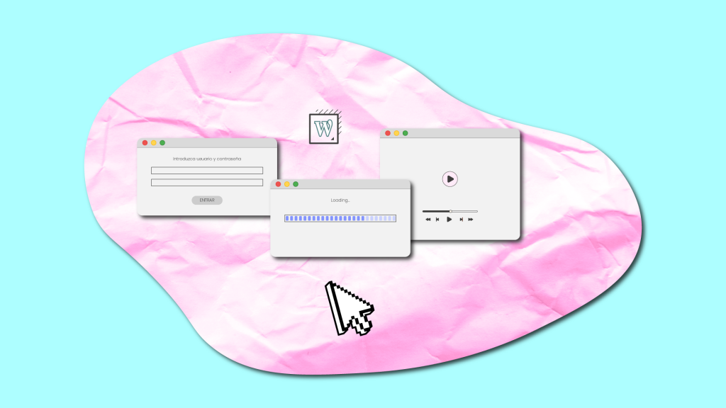 Imagen de una página web cargando su contenido, utilizada para informar sobre el servicio de Diseño web que ofrece PINK LEMON