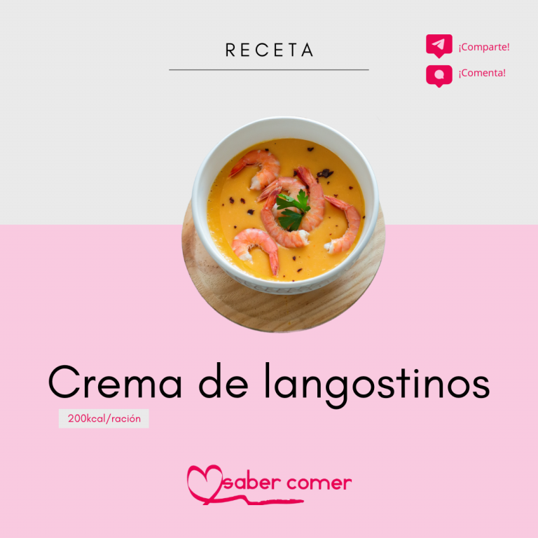Receta crema langostinos